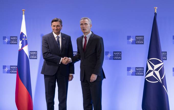 President Pahor in Brussels - with Stoltenberg